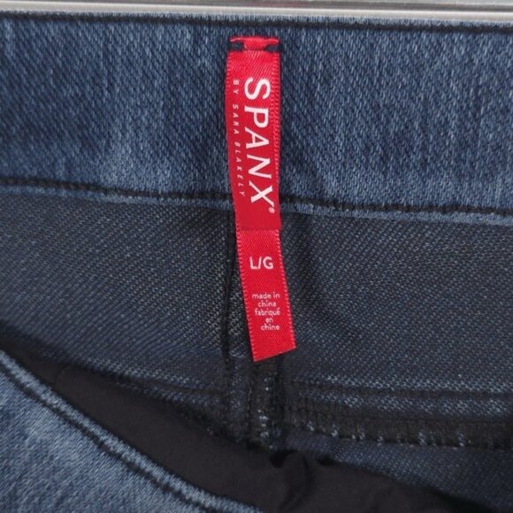 SPANX‎ Jean-ish Ankle Leggings Women's LARGE Stretch Pull-On Pants 20018R - Picture 6 of 13